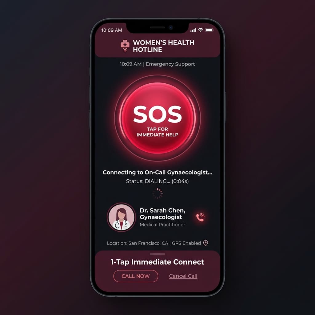 24/7 Medical Emergency SOS & Hotline Interface Preview